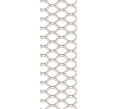 Modern roller blind with brown wavy geometric pattern - TenStickers