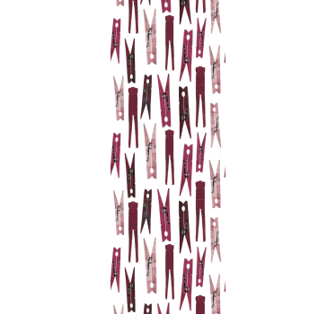 Modern roller blind with laundry clip design - TenStickers