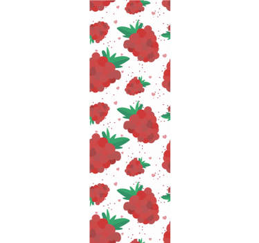 Modern roller blind berries watercolor stain pattern - TenStickers
