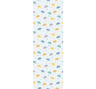 Modern roller blind colorful umbrella cartoon design - TenStickers