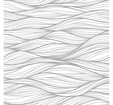 Modern roller blind with wave texture on white background - TenStickers
