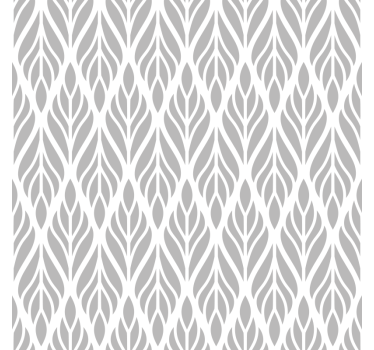 Modern roller blind in ethnic floral grey design - TenStickers