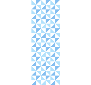 Modern roller blind light blue triangle pattern - TenStickers