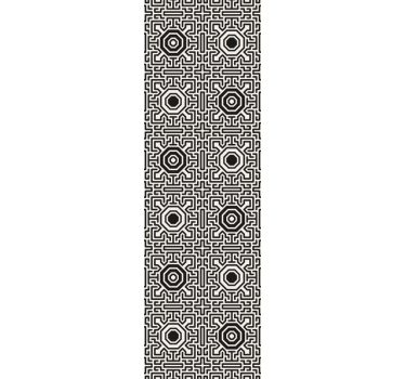 Modern roller blind octagon and lines design - TenStickers