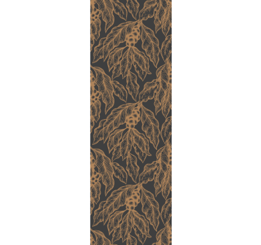 Modern roller blind with coffee tree branch design - TenStickers