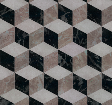 Modern roller blind 3d minimalist tiles - TenStickers