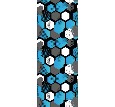 Modern roller blind abstract gradient football design - TenStickers