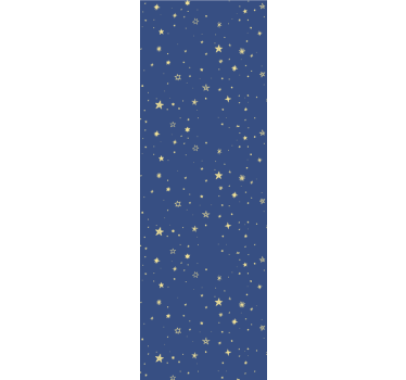 Modern roller blind golden stars on blue background - TenStickers