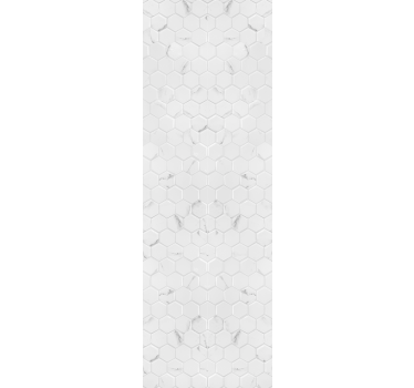Modern roller blind elegant grey hexagon tiles - TenStickers