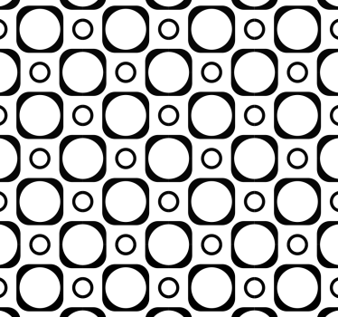 Black roller blind for bathroom black and white tiles - TenStickers