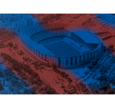 Kitchen roller blind barcelona camp nou 3d - TenStickers