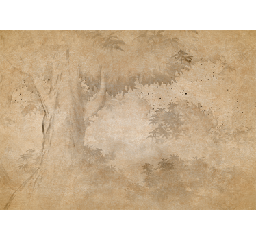 Vintage rainforest landscape kitchen roller blind - TenStickers