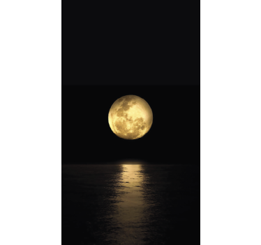 Black roller blind golden moonlight - TenStickers
