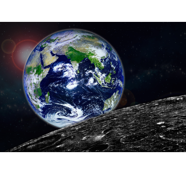 Black roller blind with a cosmic view - TenStickers