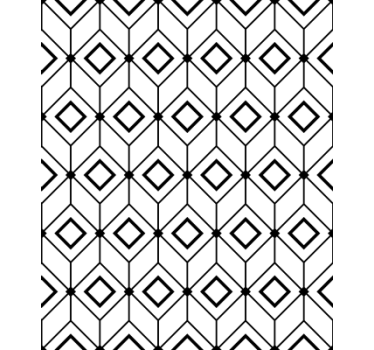 Modern roller blind with contemporary diamond design - TenStickers