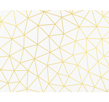 Modern roller blind golden geometric prism mosaic - TenStickers