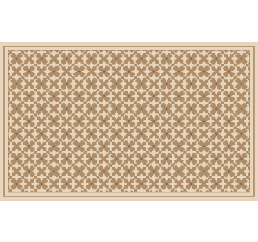 Beige roller blind with vintage beige squared pattern - TenStickers