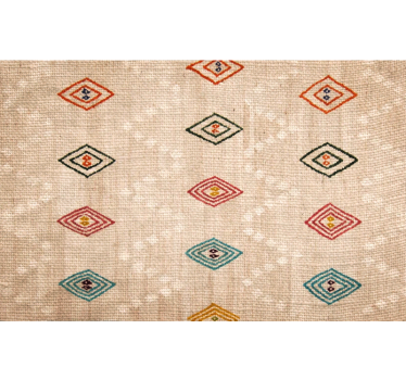 Beige roller blind with jogol eyes design - TenStickers
