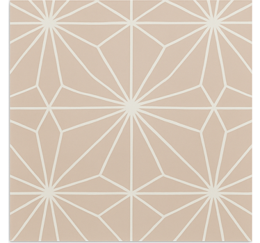 Beige roller blind with beige stars pattern - TenStickers