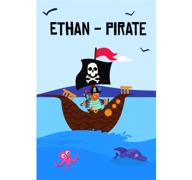 Pirate Adventure Seascape custom roller blind - TenStickers