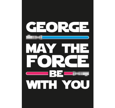 Customizable Sci-Fi Phrase movie roller blind - TenStickers