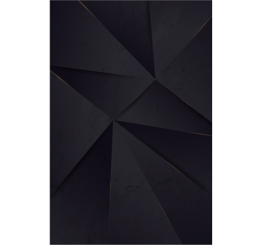Black geometric design Master bedroom window blind - TenStickers
