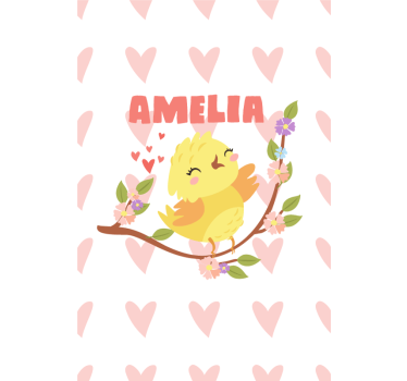 Cute Bird Design custom roller blind - TenStickers