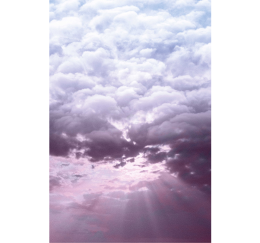 Realistic sky with sunlight Cloud roller blind - TenStickers