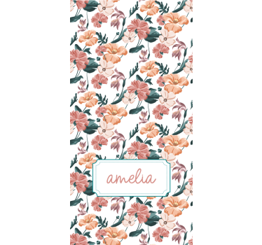 Elegant spring design roller blind flowers - TenStickers
