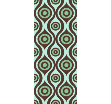 Irregular shapes 70's pattern More vintage blind - TenStickers