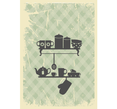 Kitchen shelves Kitchen blind - TenStickers