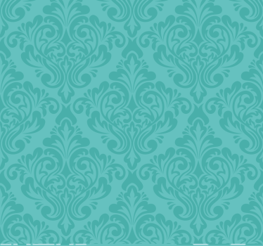 damask Turquoise blind - TenStickers