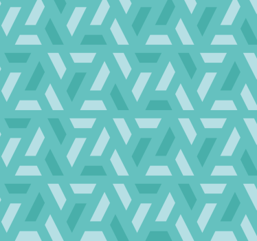 Triangle Pattern Turquoise Roller Blind - TenStickers