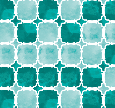 Watercolour Tiles Living Room Roller Blind - TenStickers