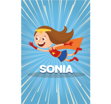 super girl Custom printed window shade - TenStickers