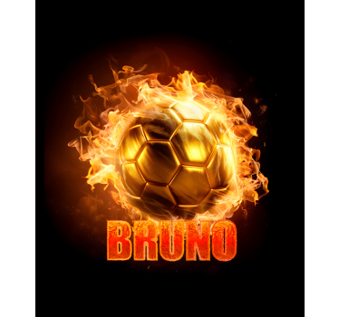Golden fire ball football roller blind - TenStickers