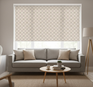 Beige roller blind cement beige tiles - TenStickers