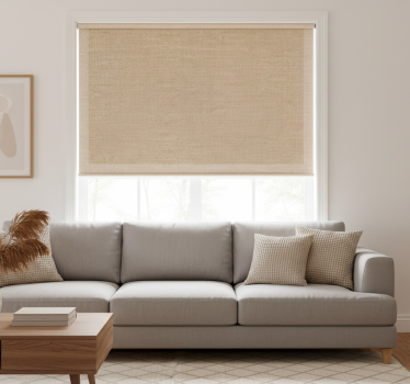 Beige roller blind teplon beige natural - TenStickers