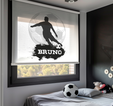 Customisable kids' football roller blind - TenStickers
