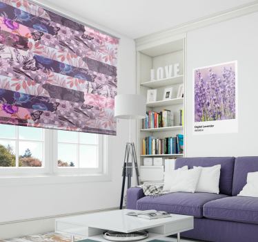 Floral collage Flower blind - TenStickers