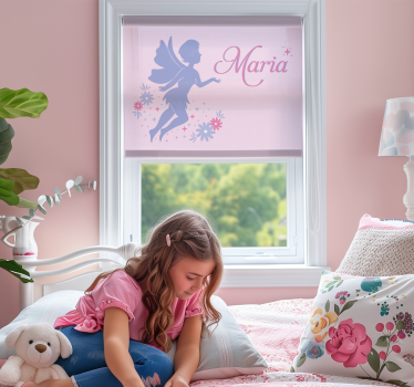 Flying fairy custom printed window roller blind - TenStickers