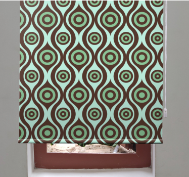 Irregular shapes 70's pattern More vintage blind - TenStickers