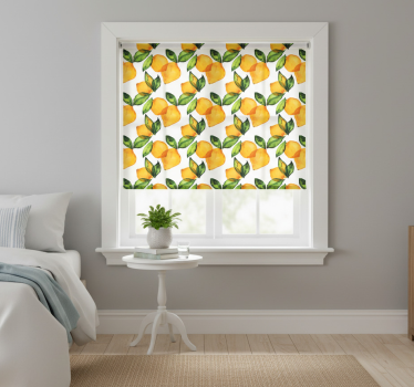 Kitchen roller blind lemon mediterranean style - TenStickers