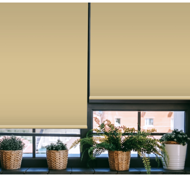 Modern beige ivory color Living room roller blind - TenStickers
