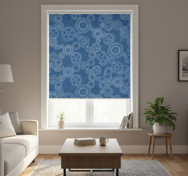 Modern roller blind 3d mechanical chains design - TenStickers