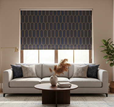 Modern roller blind arched line design - TenStickers