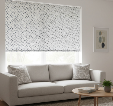 Modern roller blind circles and diamonds - TenStickers