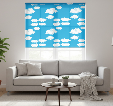 Modern roller blind clouds in the sky - TenStickers