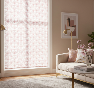 Modern roller blind elegant art deco fans - TenStickers