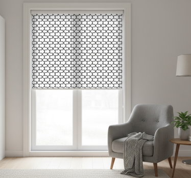 Modern roller blind geometric arrows pattern - TenStickers